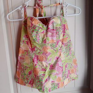 Lilly Pulitzer Juice Bar Halter EUC